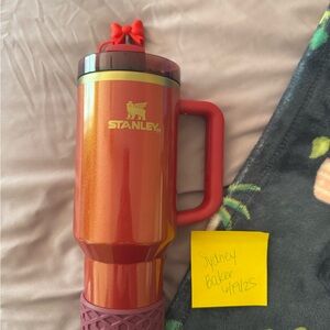 Limited Edition 40 oz Scarlet Tinsel Stanley Quencher w/ accessories